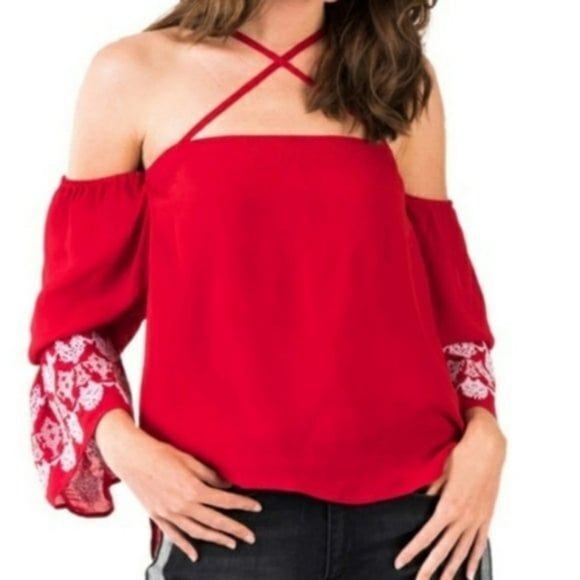 Banjara Off Shoulder Bell Sleeve Top  Medium NWT - Picture 1 of 5